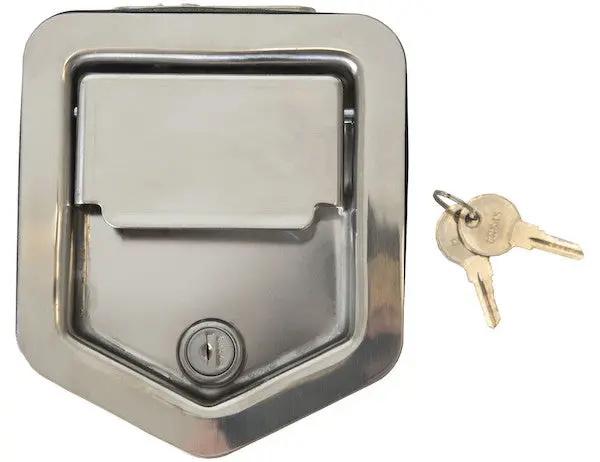 Stainless Steel Rotary Single Point Paddle Latch - 1/4 Inch Striker | Buyers Products L3890rls 1