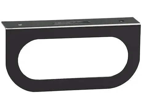 Single Oval Black Powder-Coated Dot Light Bracket | Lb1 Buyers Products 1