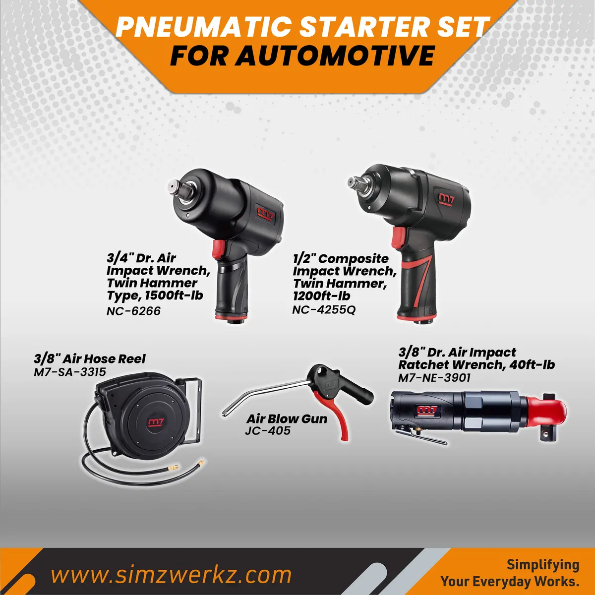 Pneumatic Starter Set For Automotive 1