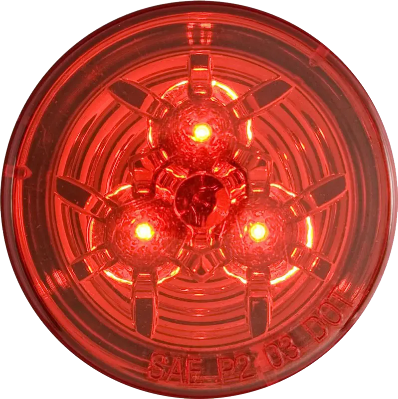 Red 2.5-In. Marker/Clearance Light, Grommet Mount | Mcl51rb Optronics 1