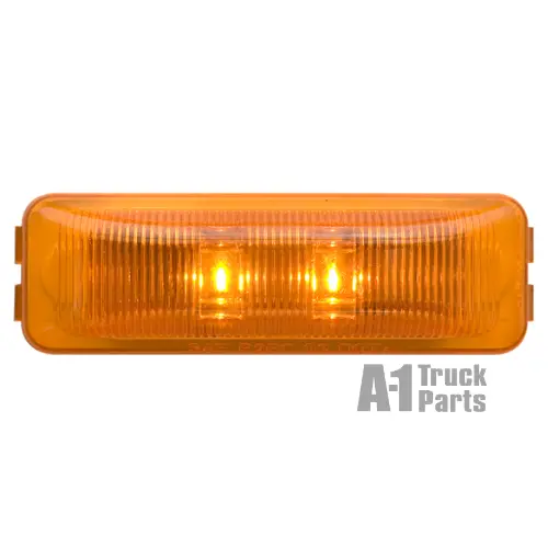 2-Led Snap-In Thinline Yellow Marker/Clearance Light, Male Pin | Optronics Mcl61ab 1