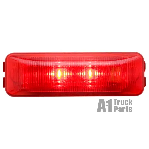 2-Led Snap-In Thinline Red Marker/Clearance Light, Male Pin | Optronics Mcl61rb 1