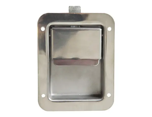 Stainless Steel Single Point Non-Locking Paddle Latch - Thru-Hole Mount | Buyers Products N3885 1