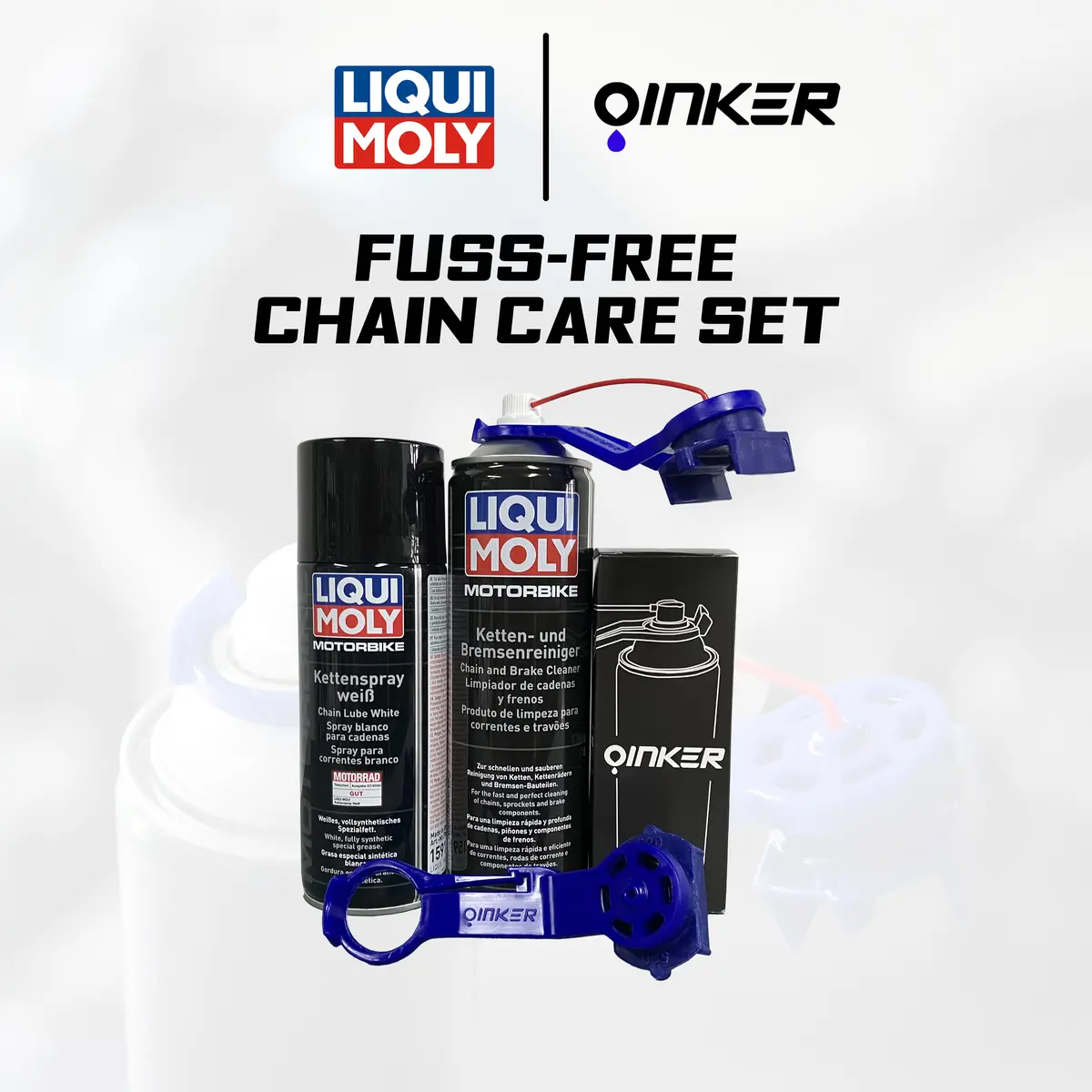 Liqui Moly X Oinker Motorcycle Chain Lube Tool Bundle 1