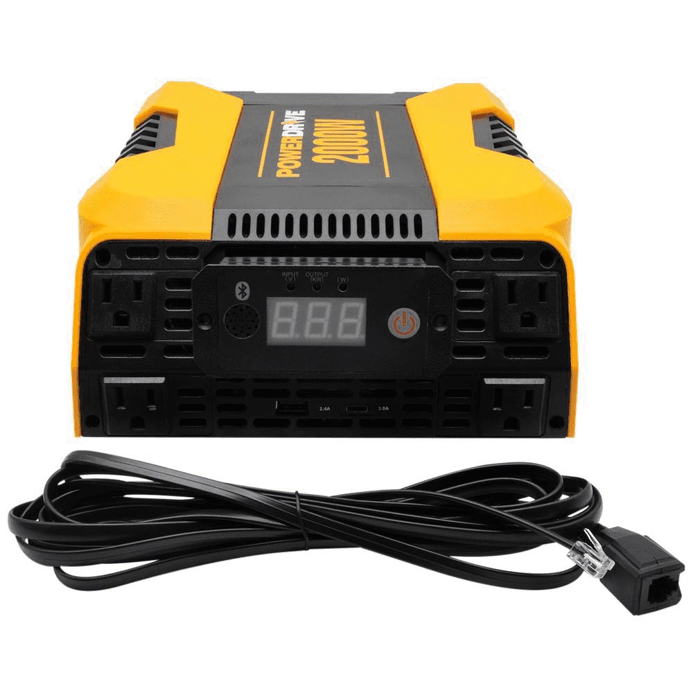 2000 Watt Bluetooth Power Inverter With 4 Ac, 2 Usb And App Interface Pow | Powerdrive Pd2000 1