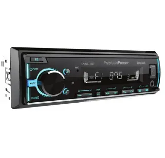 Single Din In-Dash Digital Media Receiver, Built-In Bluetooth | Pvml11b Power Acoustik 1