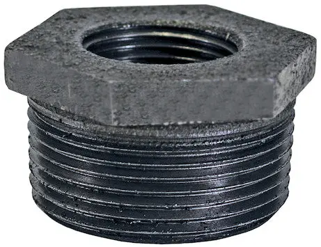Iron Reducing Bushing 2 Inch Male Npt X 1-1/2 Inch Female Npt | Buyers Products Rab200150 1