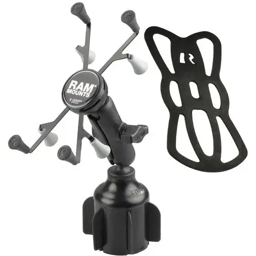 Stubby Cup Holder Mount With Universal X-Grip Small Tablet Holder| Rap-B-299-4-Un8u Ram Mounts 1
