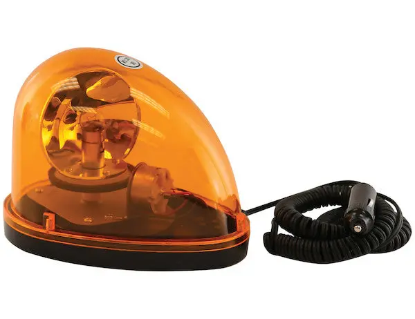 5.5" Amber Halogen Revolving Light, Magnetic-Permanent Mount For Work Trucks, Construction Vehicles, Landscapers | Rl650a Buyers Products 1