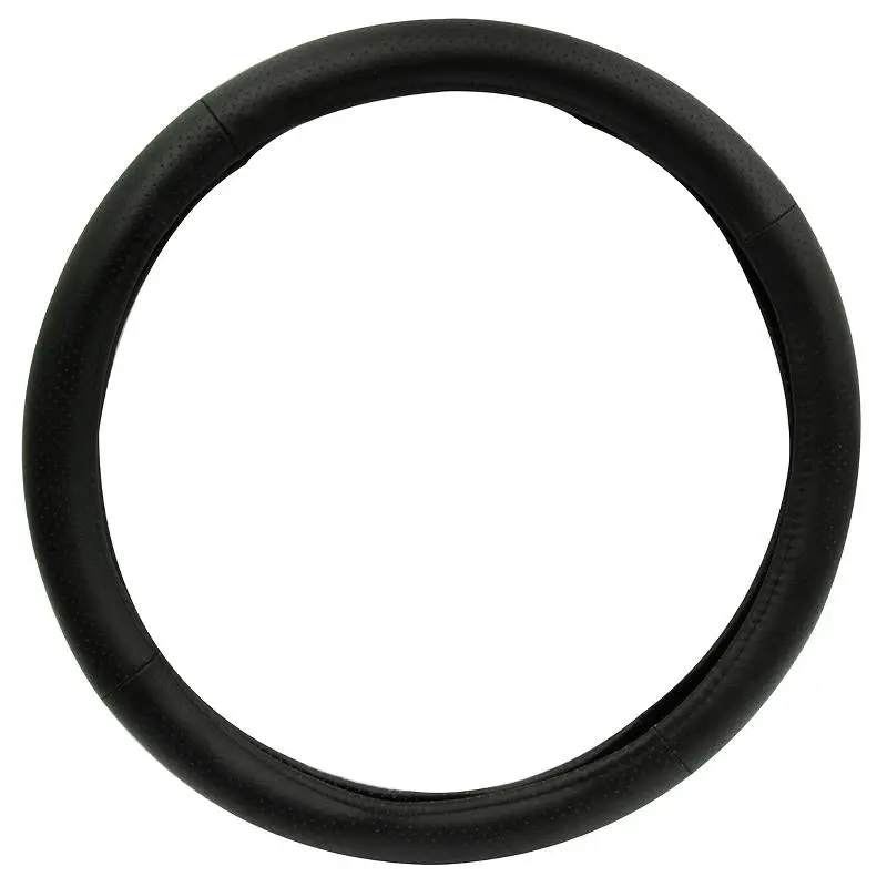 18 In Steering Wheel Cover Blk Leather | Rpsw3006 Roadpro® 1