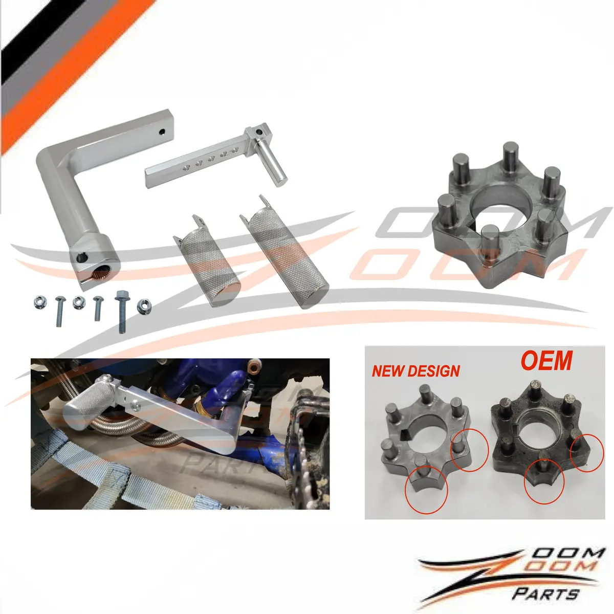 Ultimate Shifting Kit For 1987-2004 Yamaha Warrior & 2004-2013 Raptor 350 Yfm350 Adjustable Direct Shifter & Shift Star Combo 1