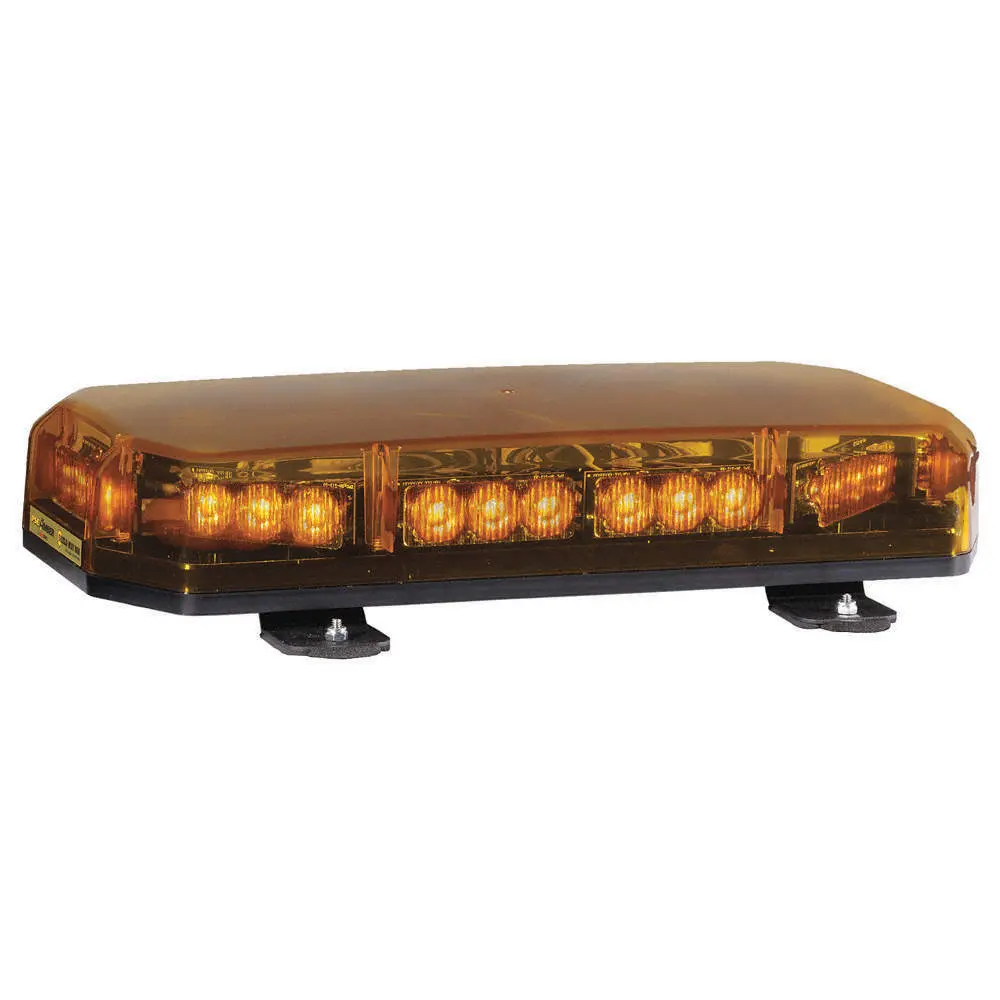 Code 3 Amber Shield Led Mini Bar Permanent Mount, Low Profile | Ecco Shl10a 1