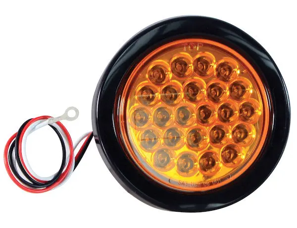 4" Round Amber Recessed Strobe Light For Utility Vehicles, Service Vehicles, Construction Vehicles, Refuse Vehicles | Sl40ar Buyers Products 1