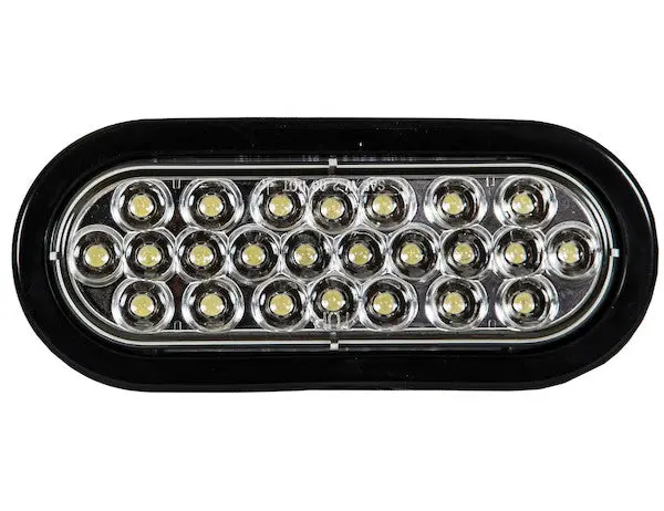 6 Inch Amber Oval Recessed Strobe Light With 24 Led | Buyers Products Sl65co 1