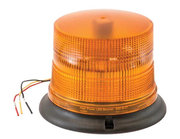 5" Amber Led Strobe Beacon Light, W/ Auxiliary Plug | Buyers Products Sl685alp 1