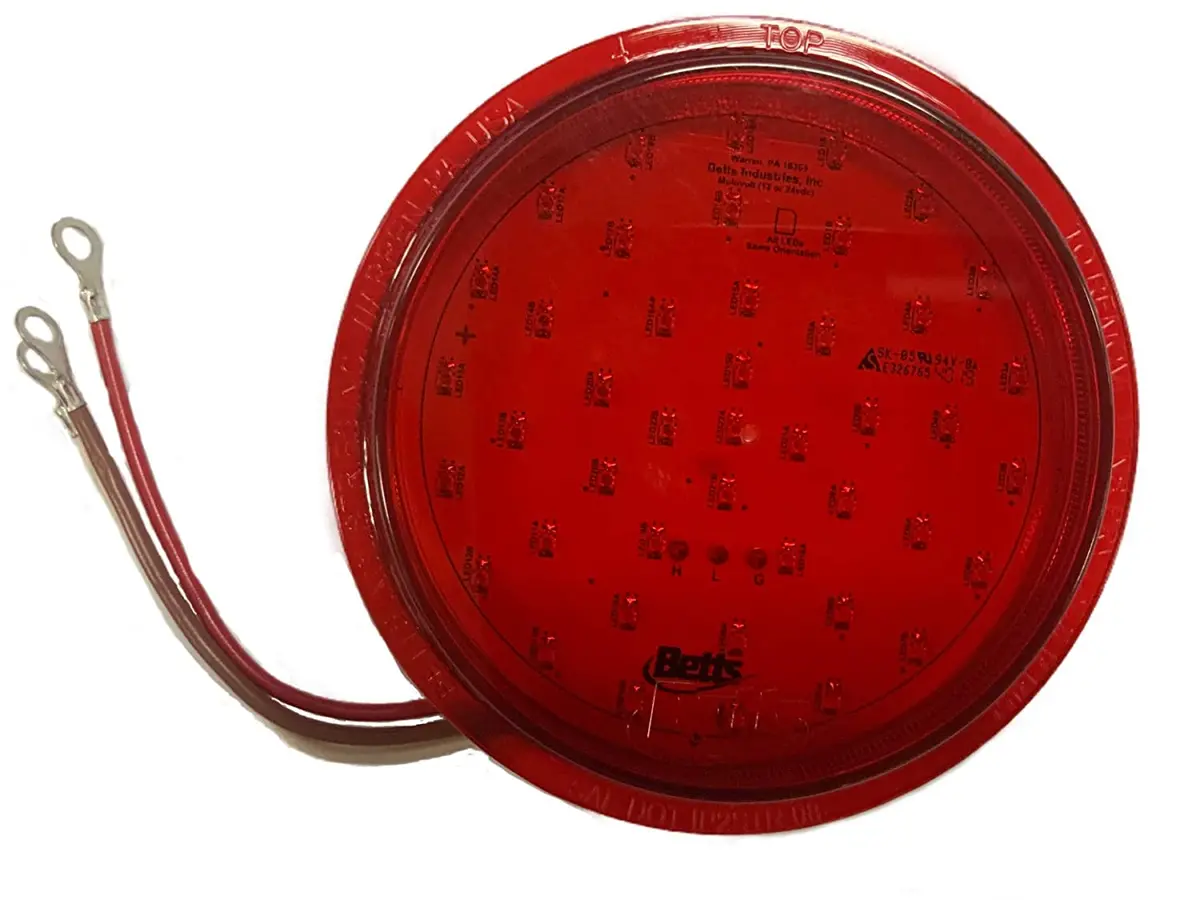 4″ Round Red Led Stop Or Turn And Tail Light | Sr4fh453e Betts Lighting 1