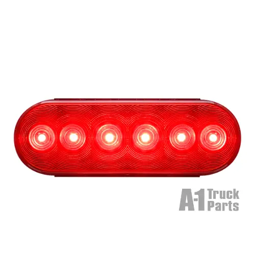 6-Led 6" Oval Red Stop/Turn/Tail Light, Pl-3 Connection For Grommet Mount | Optronics Stl12rbp 1