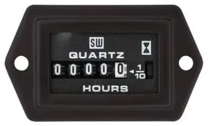 2 Screw Mount Dc Hourmeter | Sw83500 Stewart Warner 1