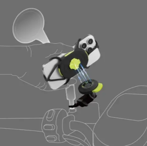 Moto Tie Connect Kit 3 - Mirror Stem Mount 1