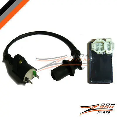 2000 2001 2002 2003 Honda Xr 50 Xr50 Cdi Box & Ignition Coil Spark Plug Wire New 1