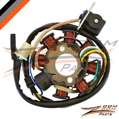 8 Pole Magneto Stator Rotor Coil Gy6 Scooter Moped Go Kart 125Cc 1
