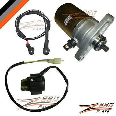 Xtreme Seaseng Qlink 49Cc 50Cc 49 50 Starter Motor And Relay Solenoid Quad New 1