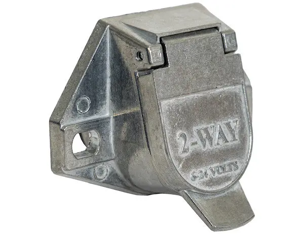 Truck Side 2-Way Die Cast Zinc Trailer Connecter, Horizontal Pin Arrangement | Buyers Products Tc1002 1