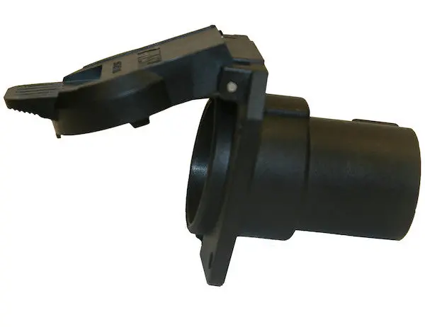 7-Way Black Plastic Flat Pin Truck Receptable With Twist Lock | Buyers Products Tc1771p 1