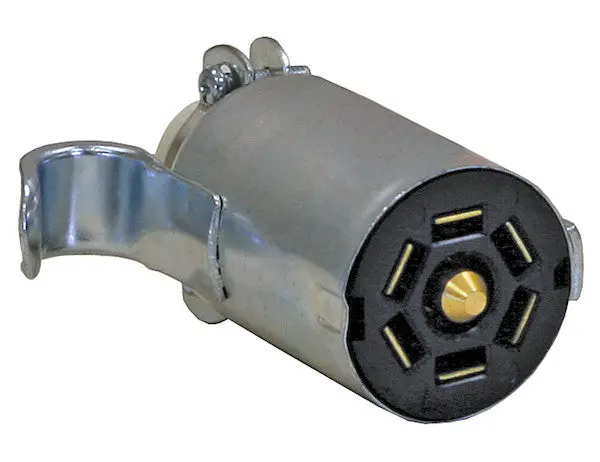 7-Way Stamped Metal Trailer Connector, Trailer Side | Buyers Products Tc2007z 1