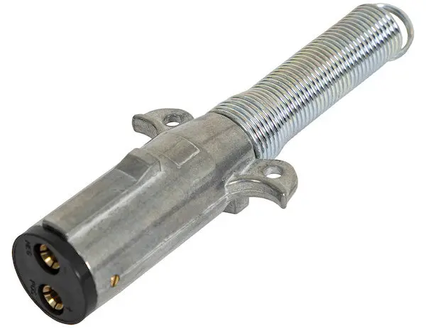 2 Way Die Cast Zinc Trailer Connector W/ Vertical Pins With Springs, Trailer Side | Buyers Products Tc2012 1