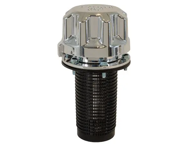 Chrome-Plated Polymer Filler-Strainer Breather Cap Assembly | Buyers Products Tfan3c 1