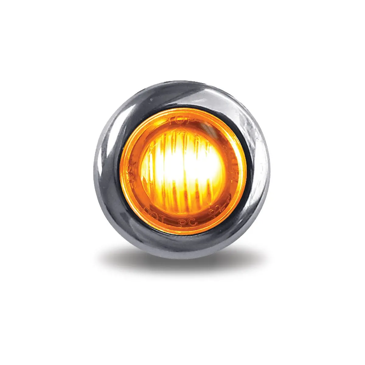 Round 3/4" Amber 3-Led Marker Light | Trux Accessories Tled-B2a 1