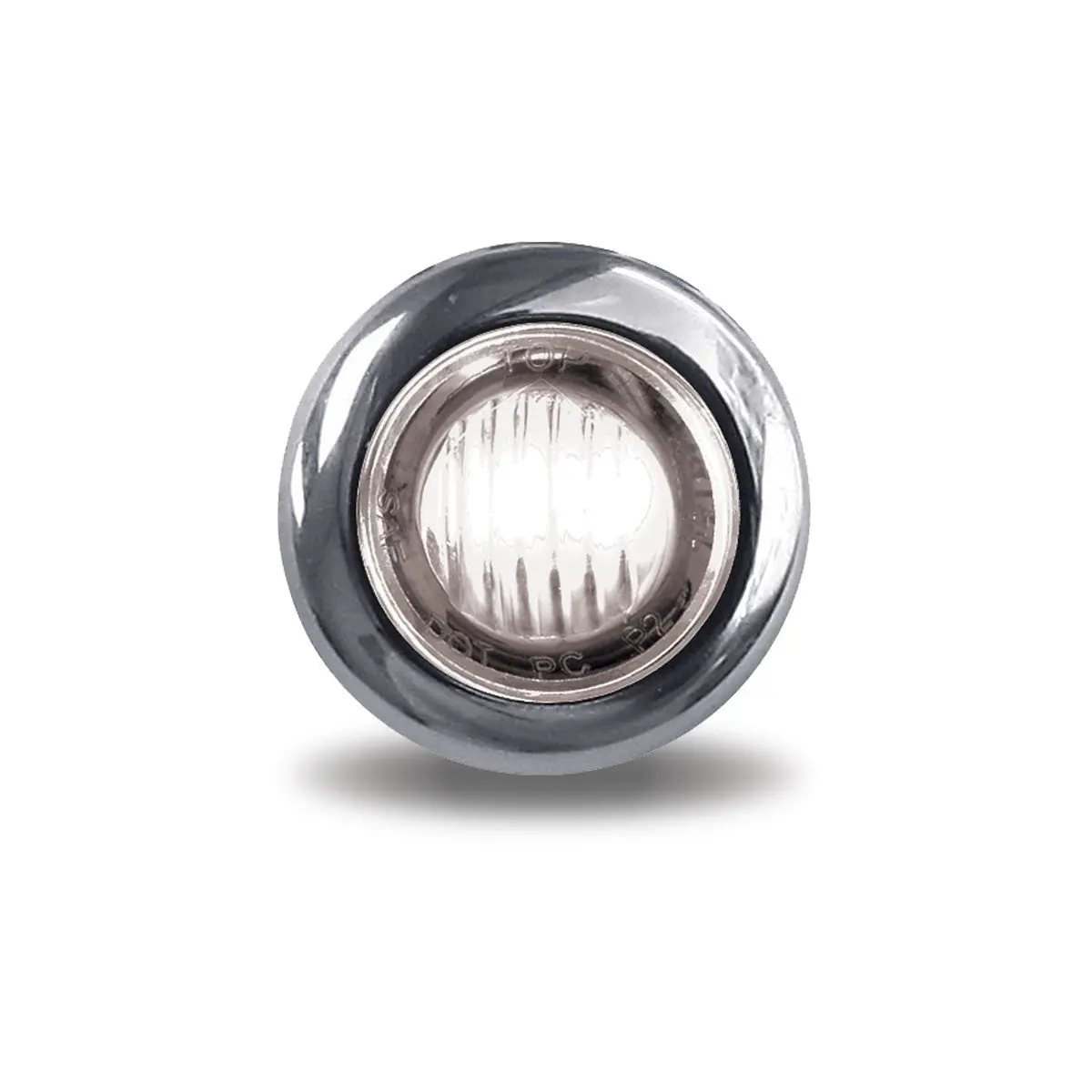 3/4" Clear / Amber Marker Round Led Light - 3 Diodes | Tled-B2ca Trux Accessories 1