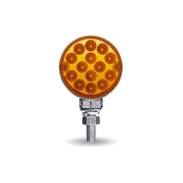 Amber/Red Turn & Marker 3" Mini Double Face Round Reflector Led Light | Tled-Dl3x Trux Accessories 1