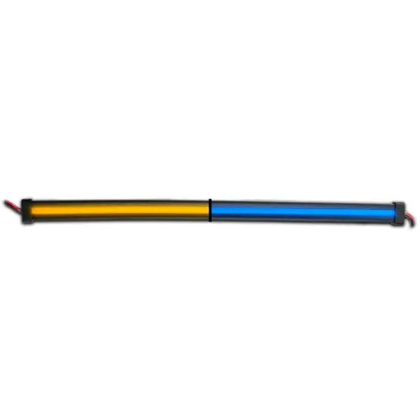 12" Clear Amber To Blue Auxiliary Center Glow Strip Led Light | Tled-Gl12cxab Trux Accessories 1