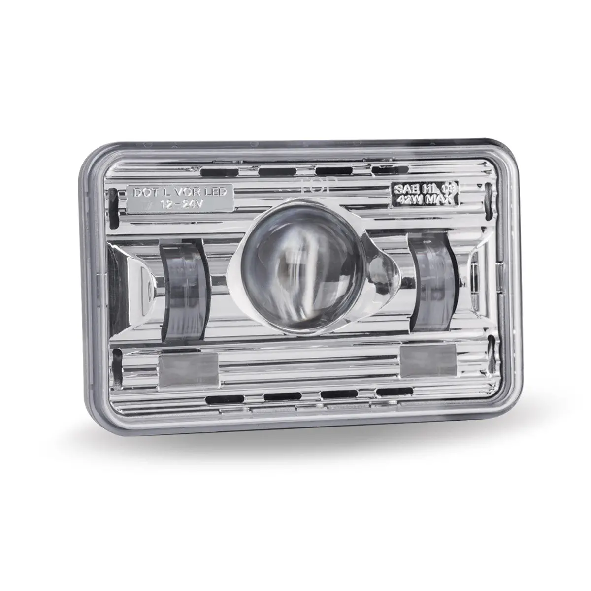 4"X6" Led High Beam Projector Highlight With Heated Lens | Trux Accessories Tled-H11 1