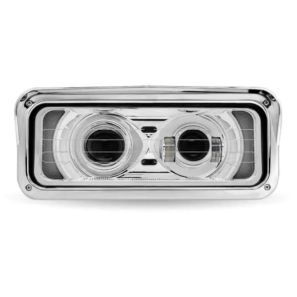 Universal Led Projector Headlight Assembly With Glow Position & Marker Led Accents – Chrome (Driver Side) | Tled-H126 Trux Accessories 1