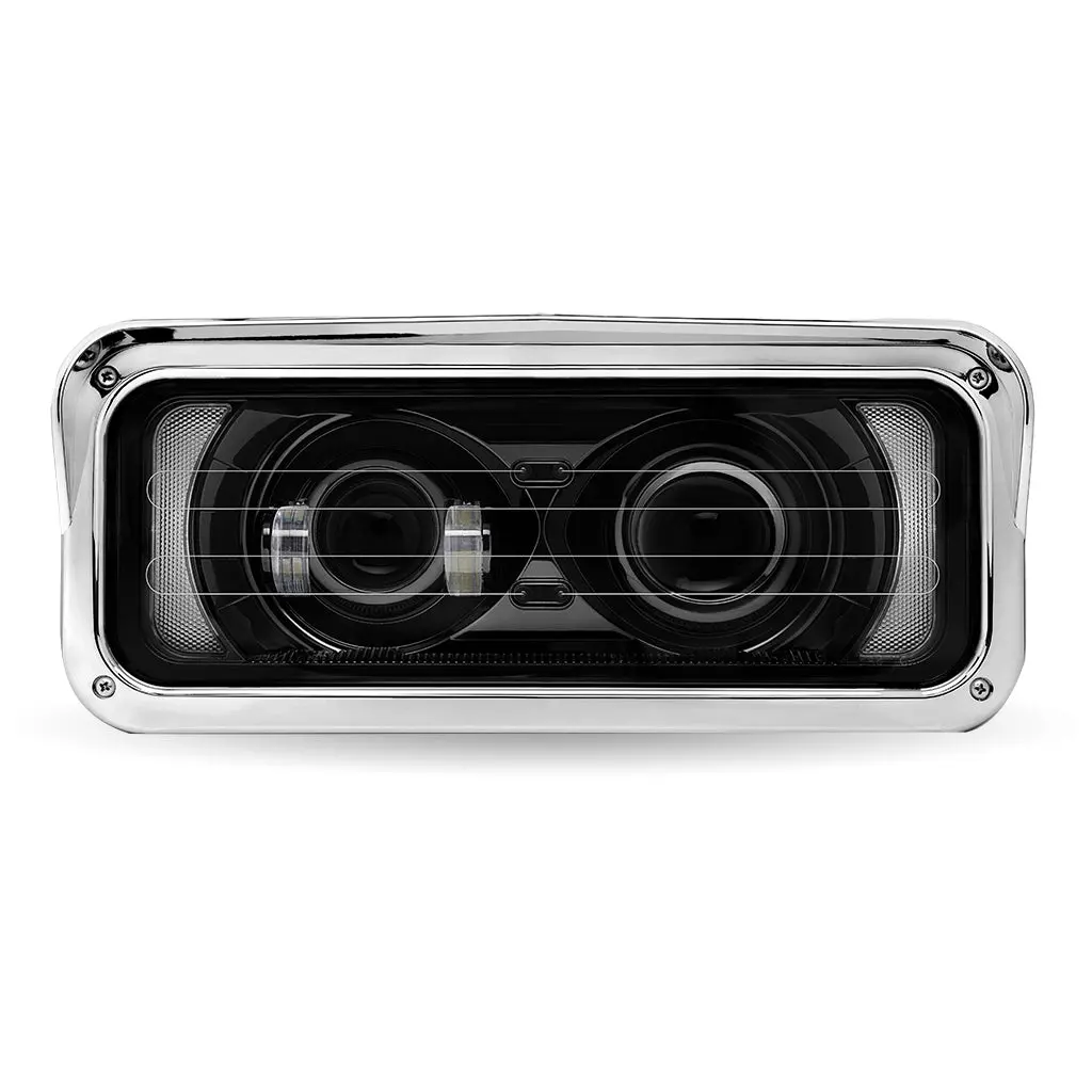 Universal Heated Led Projector Headlight Assembly With Glow Position & Marker Led Accents – Black (Passenger Side) | Tled-H137 Trux Accessories 1