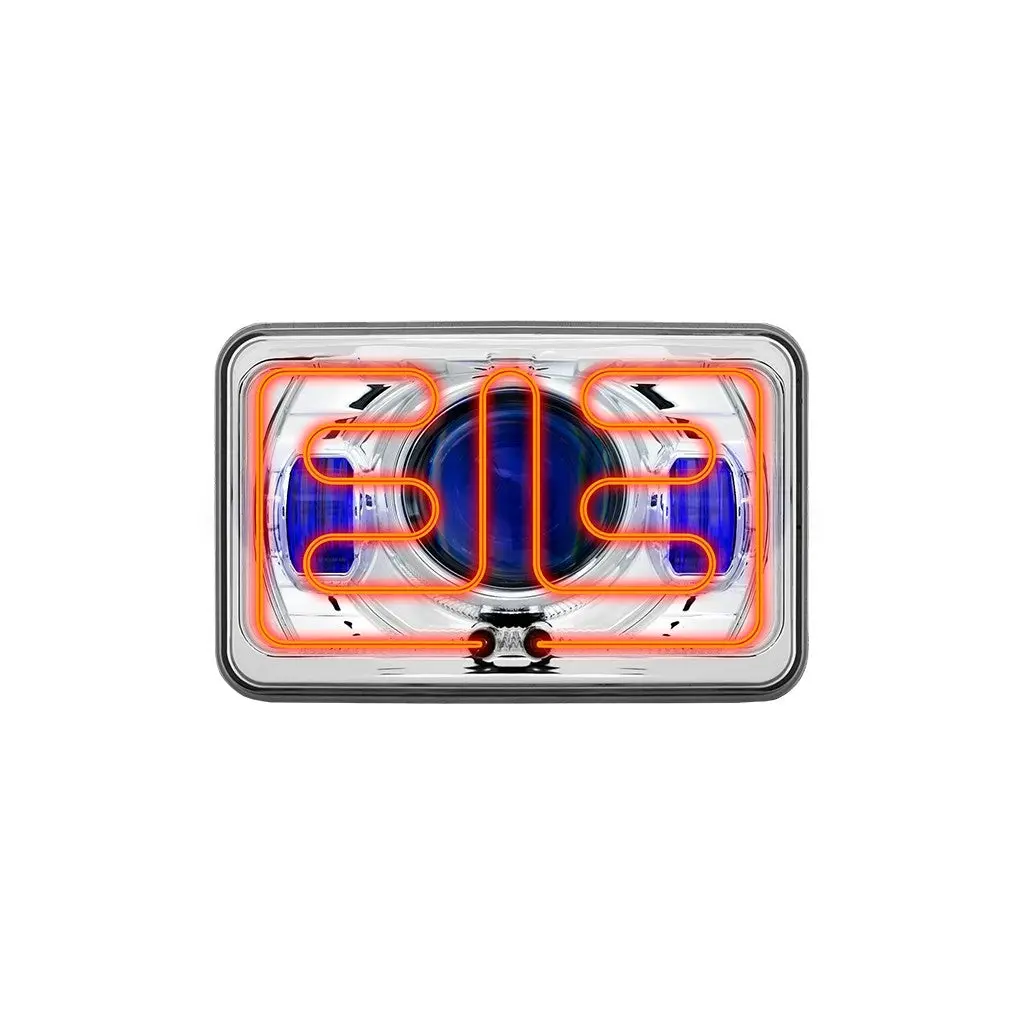 4" X 6" Led Projector Headlight With Heated Lens & Optional Backlight Auxiliary - High Beam | Tled-H93 Trux Accessories 1