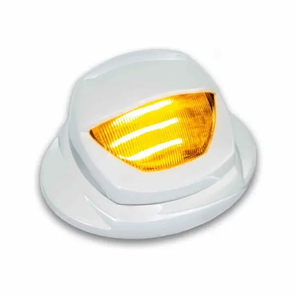 White Courtesy & Amber Marker Auxiliary Mini Step Led With Kw Oe Plug | Tled-K10 Trux Accessories 1