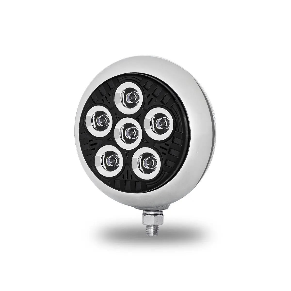 5" Legacy Series Chrome/Black Round Spot Beam Led Work Light W/ Advanced Heatsink Technology (6 Diodes) | Tled-Ux3 Trux Accessories 1