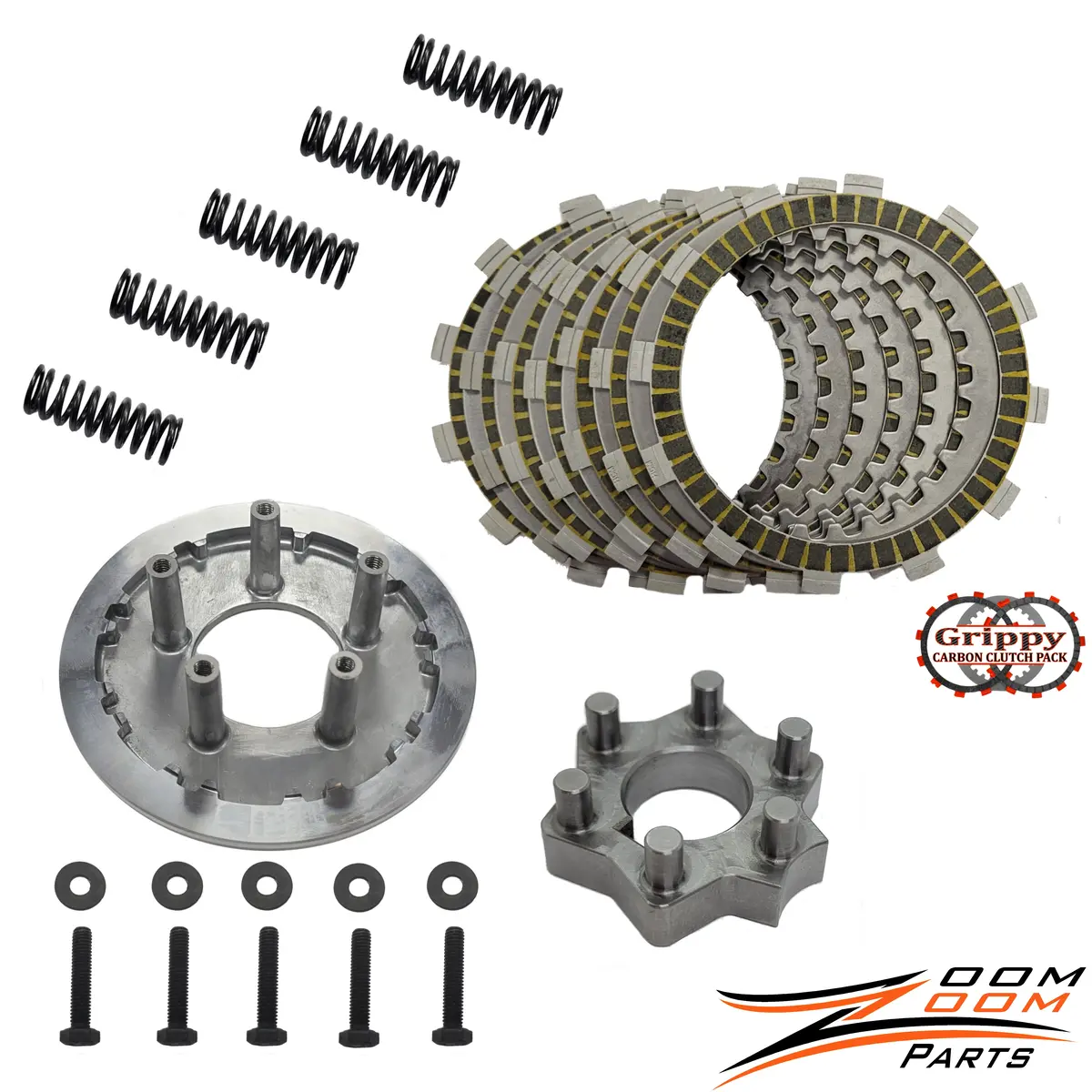 Ultimate Clutch Kit For 1987-2004 Yamaha Warrior 350 & 2004-2013 Raptor 350 - Grippy Clutch, Shift Star & Upgraded Pressure Plate 1