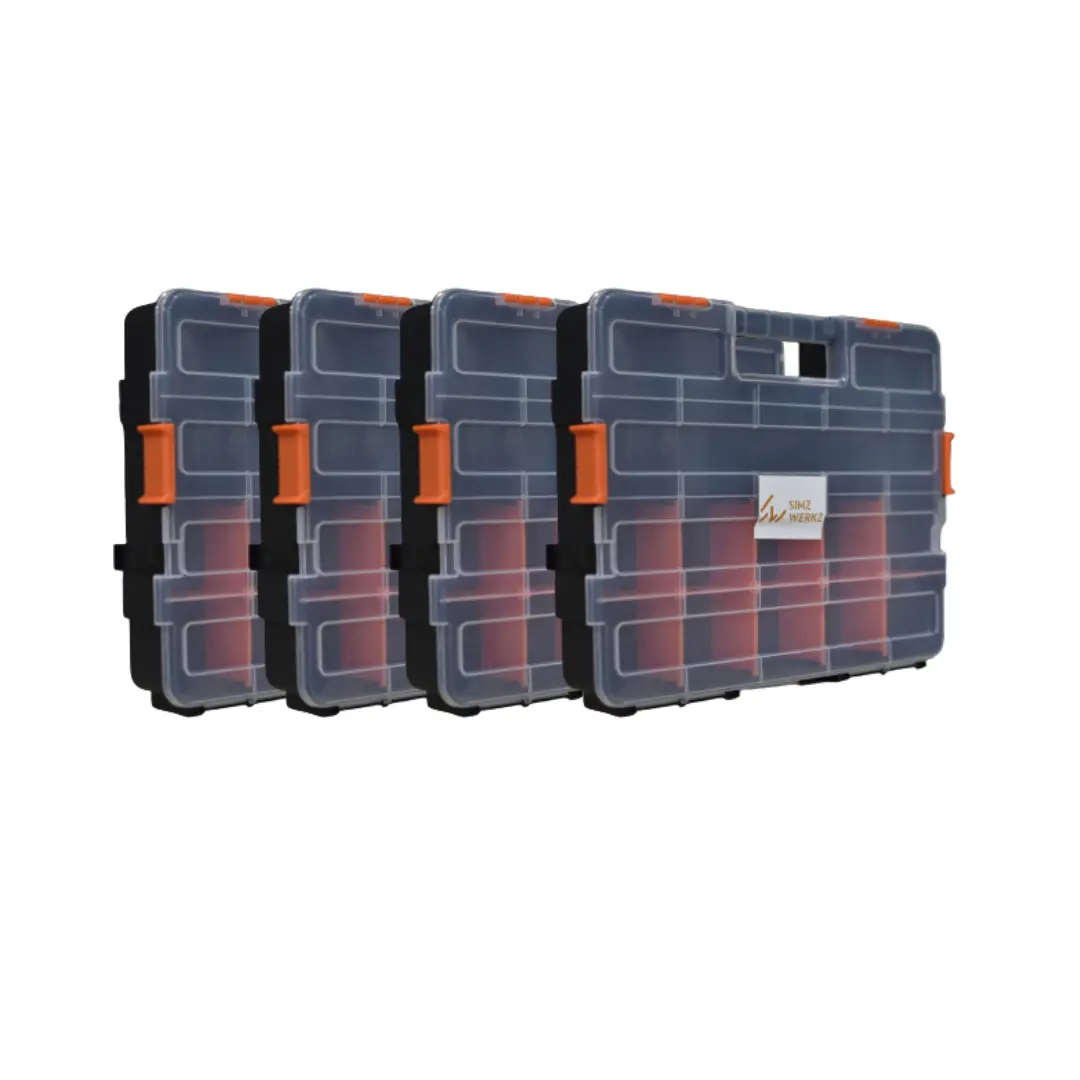 Interlocking Storage Organiser W/ Dividers (Set Of 4) 1