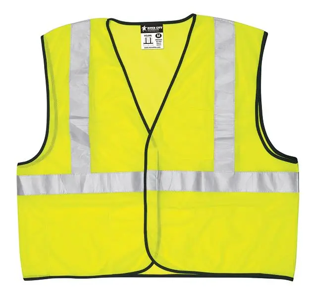 Mcr Safety® Luminator™ Class 2 Economy Solid Mesh Vests | Vcl2mlxxlrc Logistics Supply 1