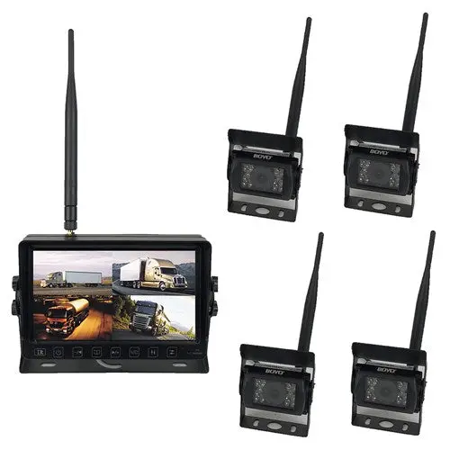 7" 4 Channel Digital Wireless Reaview System | Boyo Vtc703ahdq4 1