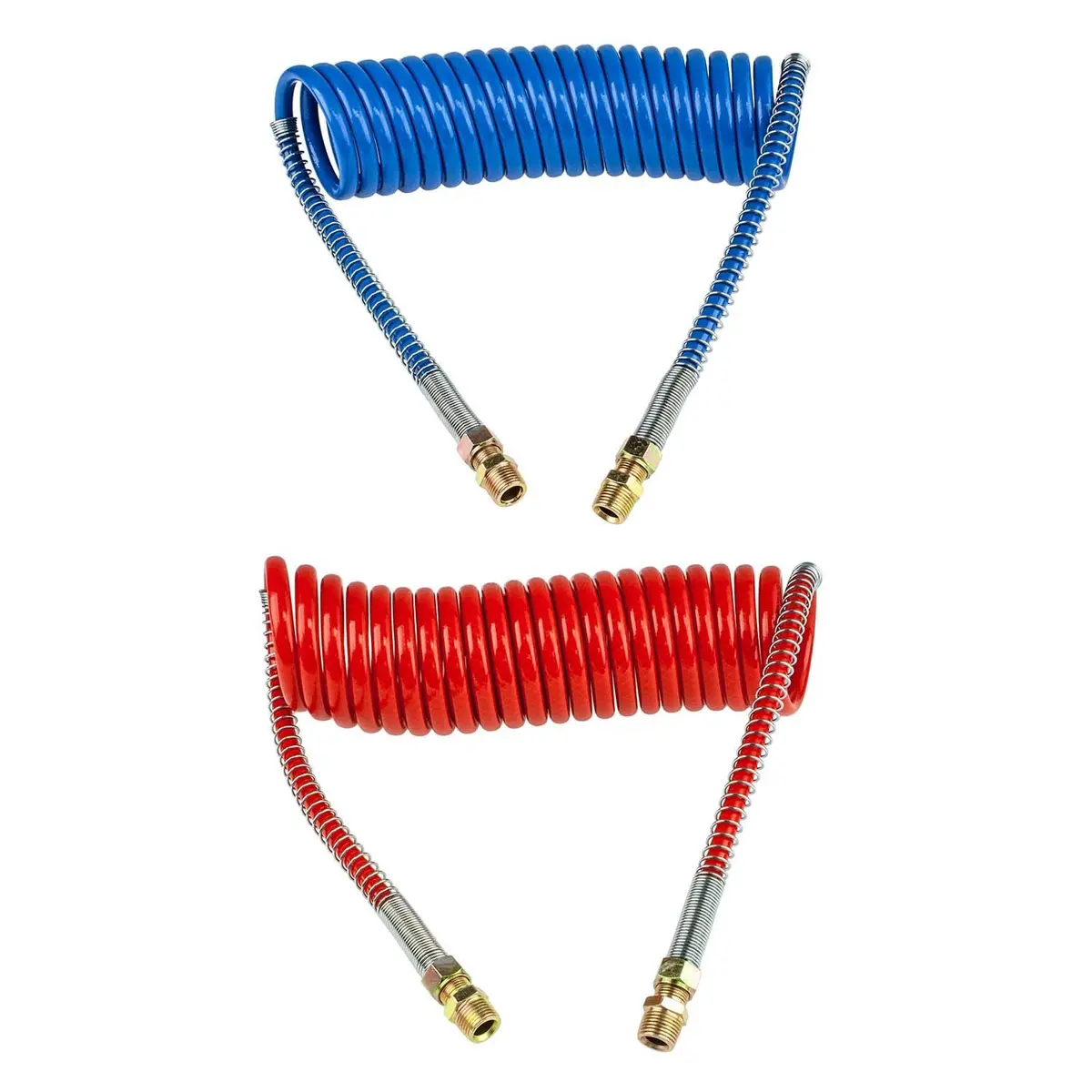 Red & Blue Coiled Air Brake Hose, 36" Lead | World American Wa451036n 1