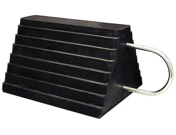 Heavy Duty Rubber Wheel Chock With U-Handle | Wc1086uwh Buyers Products 1
