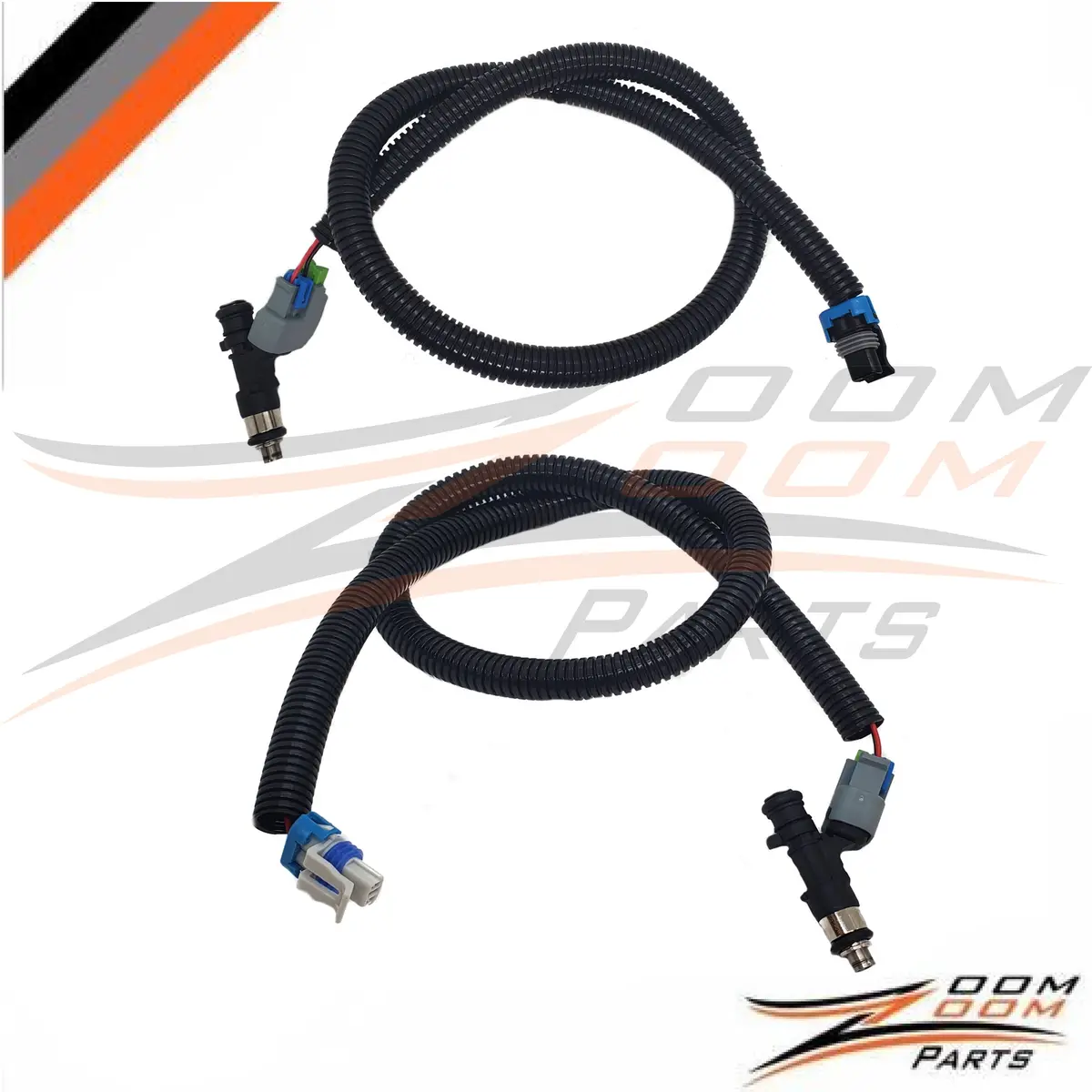 Fuel Injector Black Plug Mag Right Side & Pto Left Side Fits 2011 2012 2013 2014 Polaris Rzr 800 Utv 1