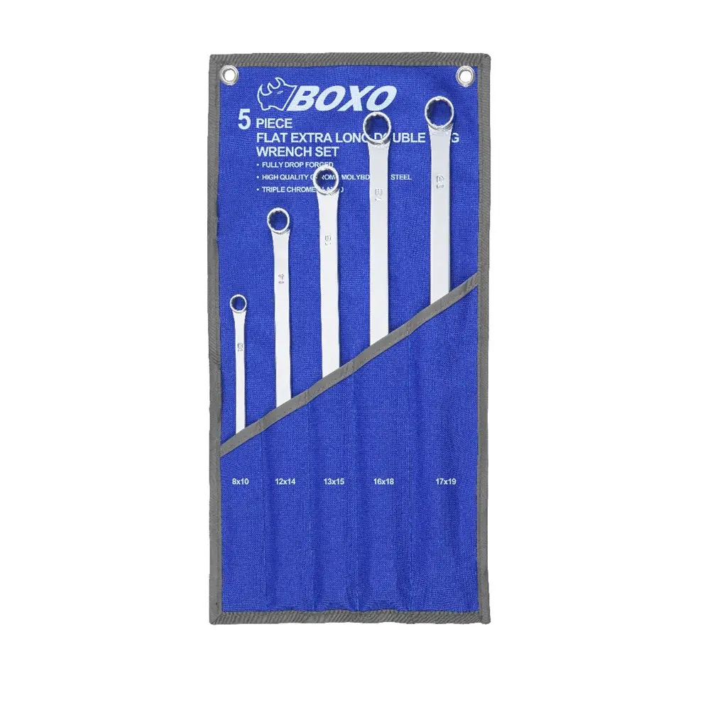 Flat Xl Double Ring Wrench Set With Pouch Bag 1