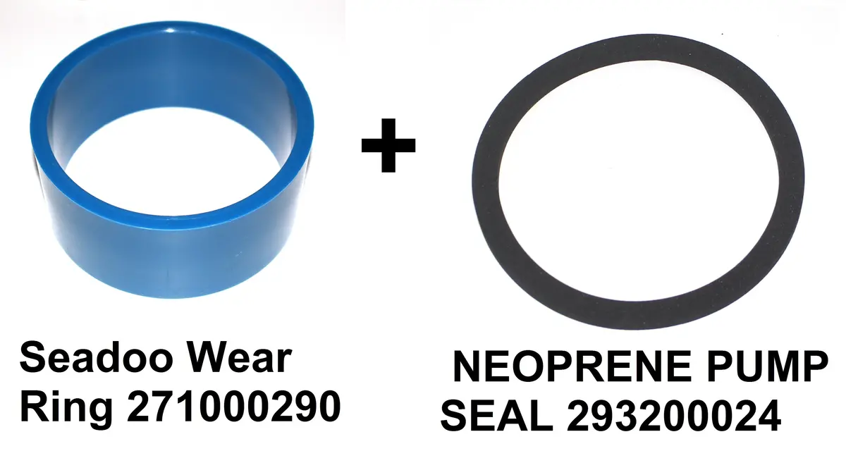Seadoo Wear Ring 271000290 + 293200024 Neoprene Seal Jetboat Speedster Spx Hx 1